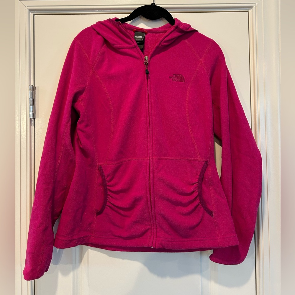 Hot Pink Northface fleece jacket